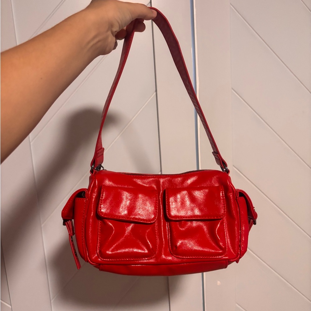 Pull&Bear Vibrant Red Shoulder Bag